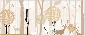 Tablou - Pădure ilustrată (120x50 cm)