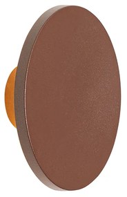 Lampă de perete modernă pentru exterior maro ruginiu, cu LED IP54 - Skyf