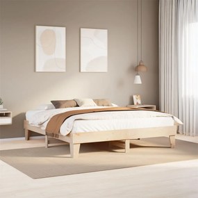 vidaXL Cadru de pat fără saltea, 180x200 cm, lemn masiv pin