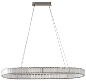 Lustra LED CCT suspendata cu telecomanda SPARKING crom