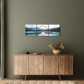 Tablou - O privire din pod (cu ceas) (90x30 cm)