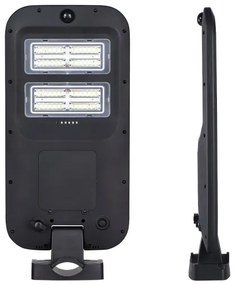Lampă LED stradală solară cu senzor Aigostar LED/18W/4V 7500mAh IP65 + telecomandă