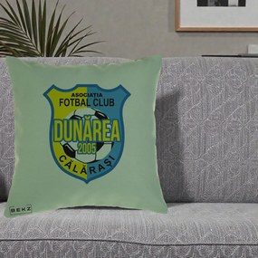 Perna Personalizata AFC Dunarea Calarasi 2005 Fotbal, 40x40 cm, Verde, Husa Detasabila, Perna Inclusa, BEKZ®