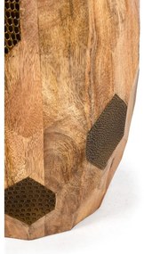 Măsuță auxiliară rotundă din lemn de mango ø 29 cm Fabia – MOME