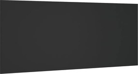 vidaXL Tăblie de pat, negru, 200x1,5x80 cm, lemn prelucrat