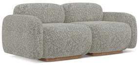 Canapea modulară gri 190 cm Ailani – Makamii