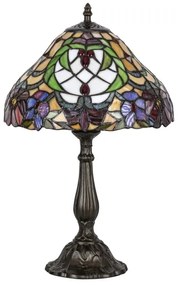 Lampă de masă cu abajur din sticlă vitrată Tiffany MIRELLA 1xE27/60W/230V Rabalux 8090