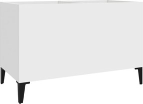 vidaXL Dulap de discuri, alb, 74,5x38x48 cm, lemn prelucrat