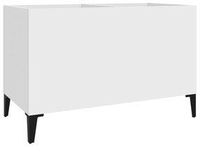 831965 vidaXL Dulap de discuri, alb, 74,5x38x48 cm, lemn prelucrat