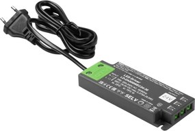 Transformator Easy Click GTV pentru bandă LED, 9W, 24V, IP20, 3 ieșiri Mini AMP, cablu 1,5 m 9 W, 24 V, 1.5 m, Plastic, Easy Click