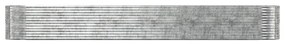 Jardiniera, argintiu, 554x100x68 cm, otel vopsit electrostatic Argintiu, 554 x 100 x 68 cm, 1