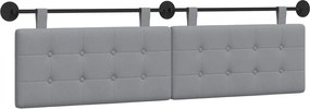 vidaXL Cap de pat suspendat Gri deschis 190 x 55 x 5 cm țesătură