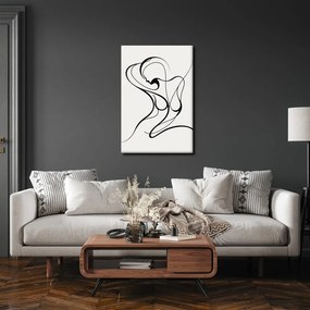 Tablou linie abstractă a femeii