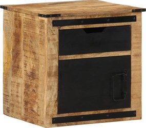 vidaXL Noptieră, 45x40x45 cm, lemn masiv de mango