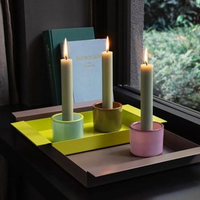 Sfeșnice pentru lumânări pastilă 3 buc. din sticlă – Remember