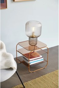 Măsuță auxiliară cu blat din sticlă 41x41 cm Echo – Hübsch