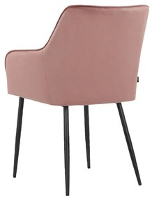 Set de scaune de sufragerie roz deschis 2 buc. tapițat Elvira – Støraa