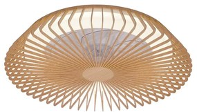 Lustra LED Smart cu Ventilator si telecomanda HIMALAYA lemn