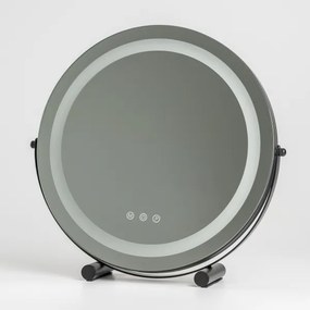 BRILAGI - Oglindă de machiaj LED reglabilă CALIFORNIA LED/17W/230V Ø 42 cm, neagră