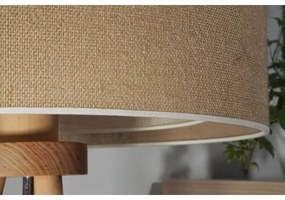 Lampă de masă YUTE Duolla BOHO 1xE27/15W/230V d. 25 cm maro/crem