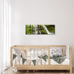 Tablou - Cascada, Wind River Valley (cu ceas) (90x30 cm)