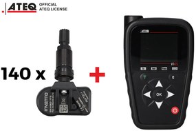 433/315 Europa SUA MHz ALL-Sensor alu negru - 140 buc + ATEQ VT47S