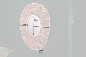 Oglinda de perete decorativa Leaf 110cm L, cupru