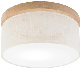 Plafonieră Brilagi BELLADONNA 1xE27/15W/230V d. 30 cm crem/stejar