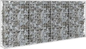 vidaXL Perete gabion cu capace, 200x20x85 cm, oțel galvanizat