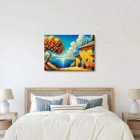 Tablou - Casă cu portocale II. (70x50 cm)