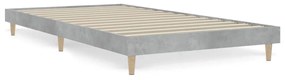 832057 vidaXL Cadru de pat, gri beton, 100x200 cm, lemn prelucrat