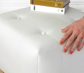 Taburet tapițat Tomp - Cream