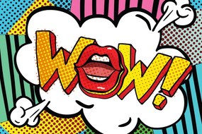 Tablou în stil pop art - WOW!