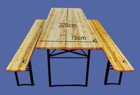Set de bere din lemn – 220 cm, 70cm