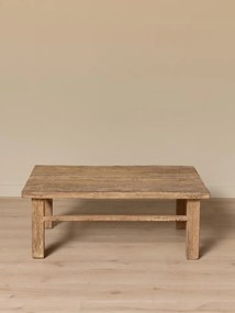 Măsuță de cafea din lemn reciclat, natur, finisaj vintage, 120×79×46 cm, „Rustor"