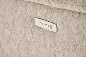 Fotoliu recliner Jamal stofa bej H105 cm