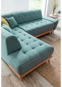 Colțar turcoaz extensibil (cu colț pe partea stângă ) Dazzling Daisy – Miuform