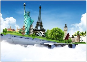 Tablou - Călătorie în jurul lumii (70x50 cm)