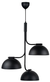 Pendul cu 3 surse de iluminat design modern TULLIO negru