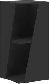 vidaXL Raft lateral Negru 33 x 32 x 70,5 cm Lemn compozit