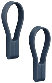 Clipsuri pentru prosoape albastre 2 buc. din silicon Loop – Zone