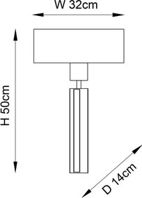 Lampă de perete Endon 95452, 1xE27/10W/230V, bej/auriu
