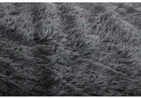 Pătură gri din blană artificială 150x200 cm Ruby – Tiseco Home Studio
