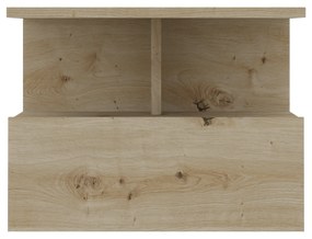 Set 2 Noptiere suspendate Kabi, 1 Usa, Stejar Artisan, 45 x 30 x 34 cm