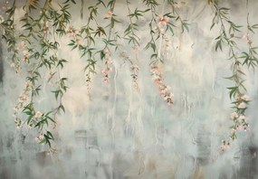 Fototapet - Perete cu Flori (147x102 cm)
