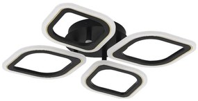 Plafonieră LED dimabilă Zuma Line MS236040R-BK ILLUMIA LED/30W/230V 3000-6000K negru + telecomandă