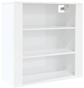 816594 vidaXL Dulap de perete, alb extralucios, 80x33x80 cm, lemn compozit