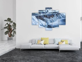 Tablou - Râu iarna (150x105 cm)