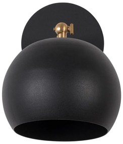 Aplică de perete neagră ø 15 cm Sivani – Opviq lights
