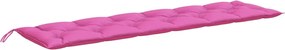 vidaXL Pernă pentru bancă de grădină, roz, 200x50x7 cm, textil